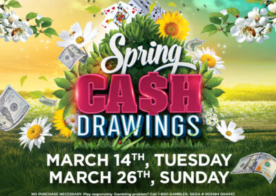 Spring Cash Drawings