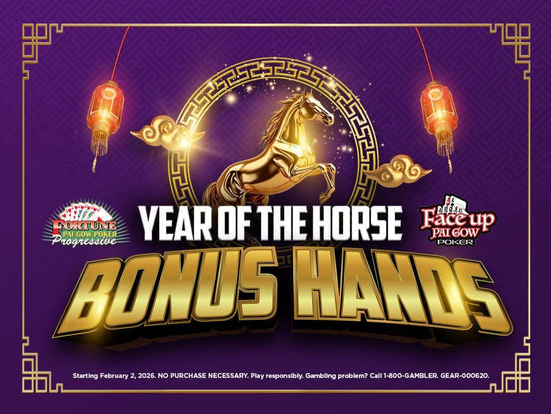 Pai Gow Poker Year of the Horse Bonus Hands